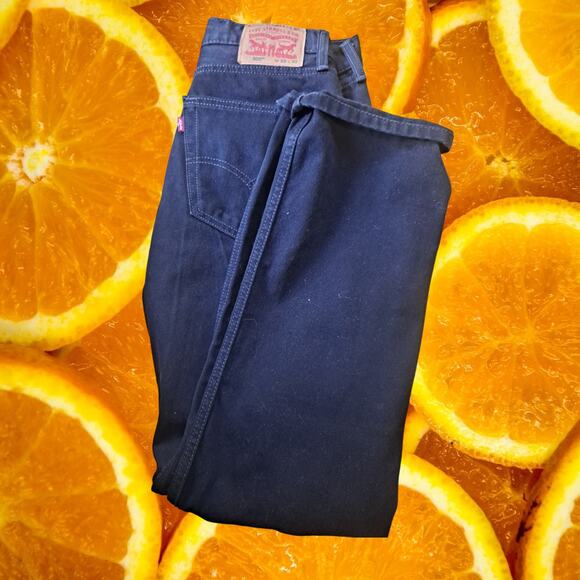 Levi's 505 Black Straight Leg Jeans‎ Size 33x32 - Picture 1 of 5